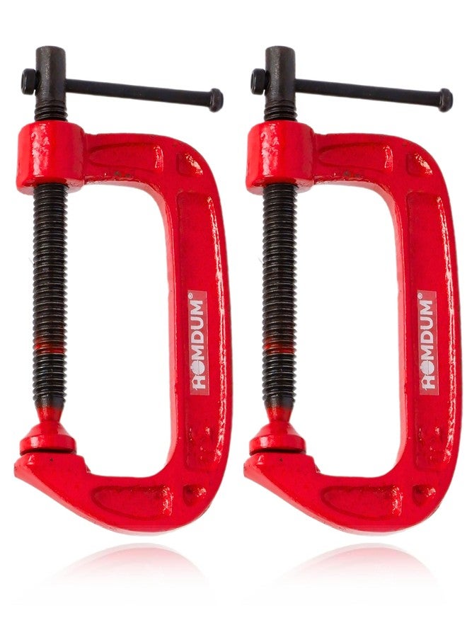 Homdum مشبك تثبيت شديد التحمل من هومدوم | أداة تثبيت من النوع C | عبوة من قطعتين (3 بوصة) - Image 1